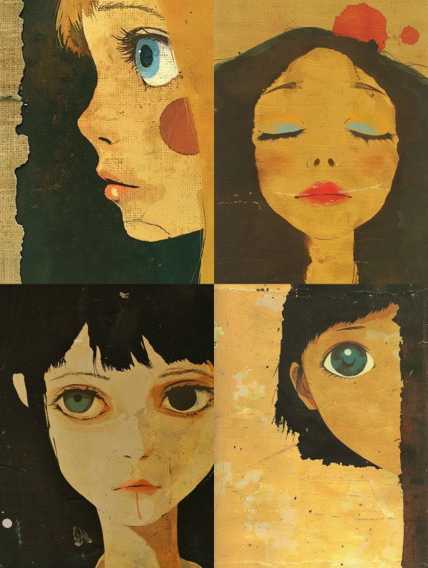 Vintage Anime Texture