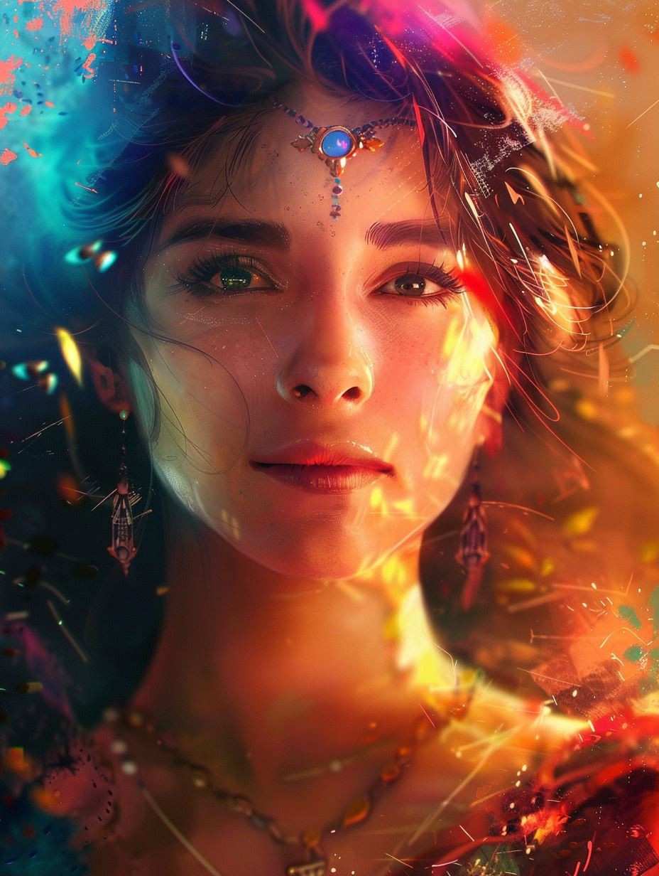 Celestial Prism Ethereal Portrait