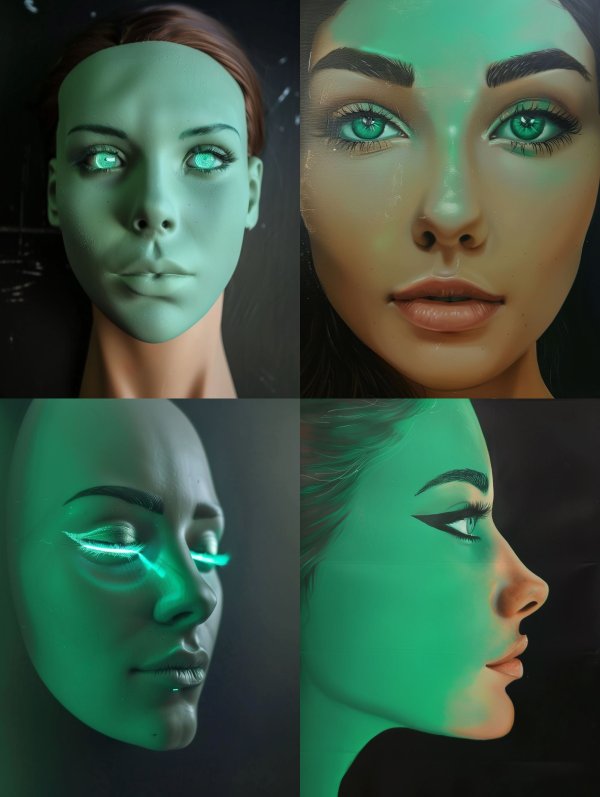 Ethereal Mint Android Gaze