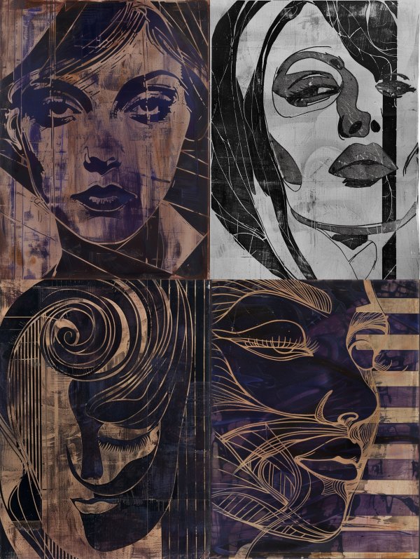 Indigo Rust Portrait
