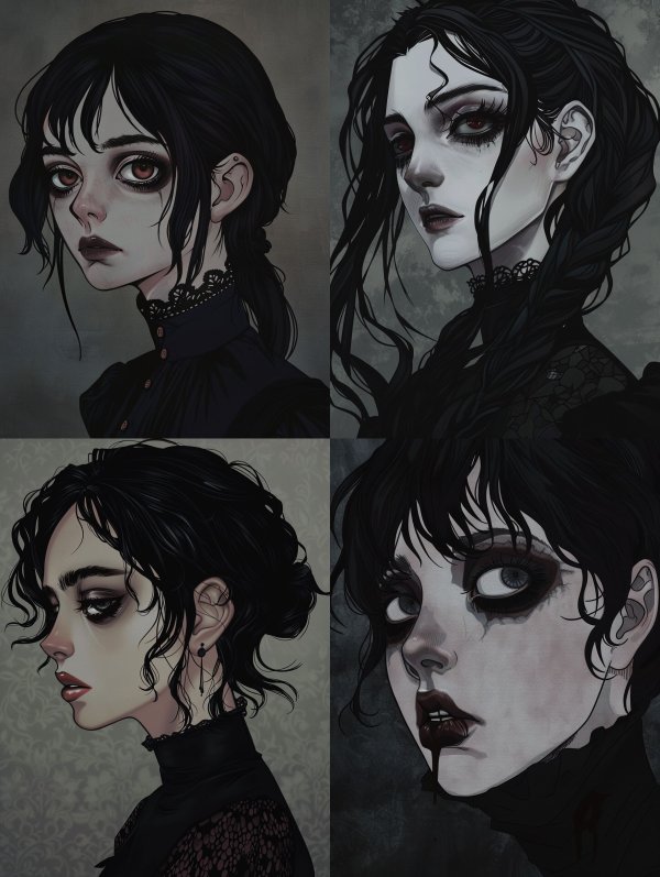 Melancholy Gothic Portrait Study