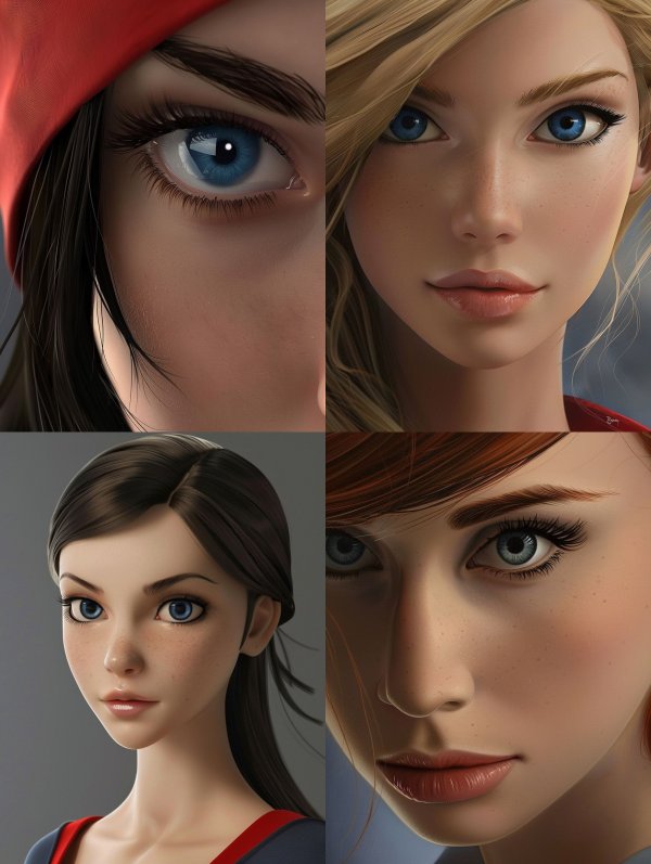 Hyper-Realistic Digital Portraiture Study
