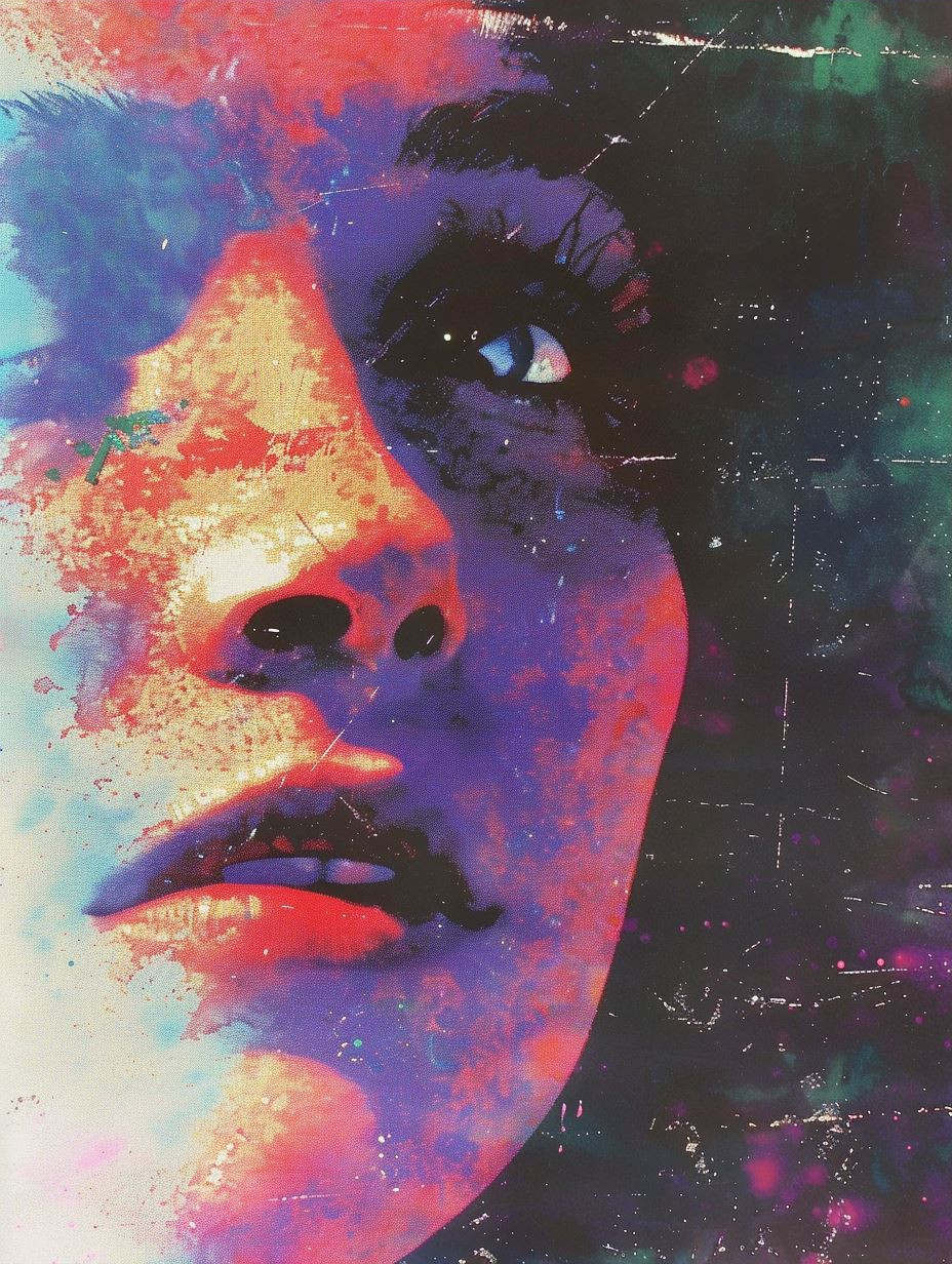 Abstract Neon Portrait Distortion - Image 3