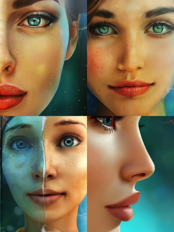 Ethereal Gaze with Sun-Kissed Freckles