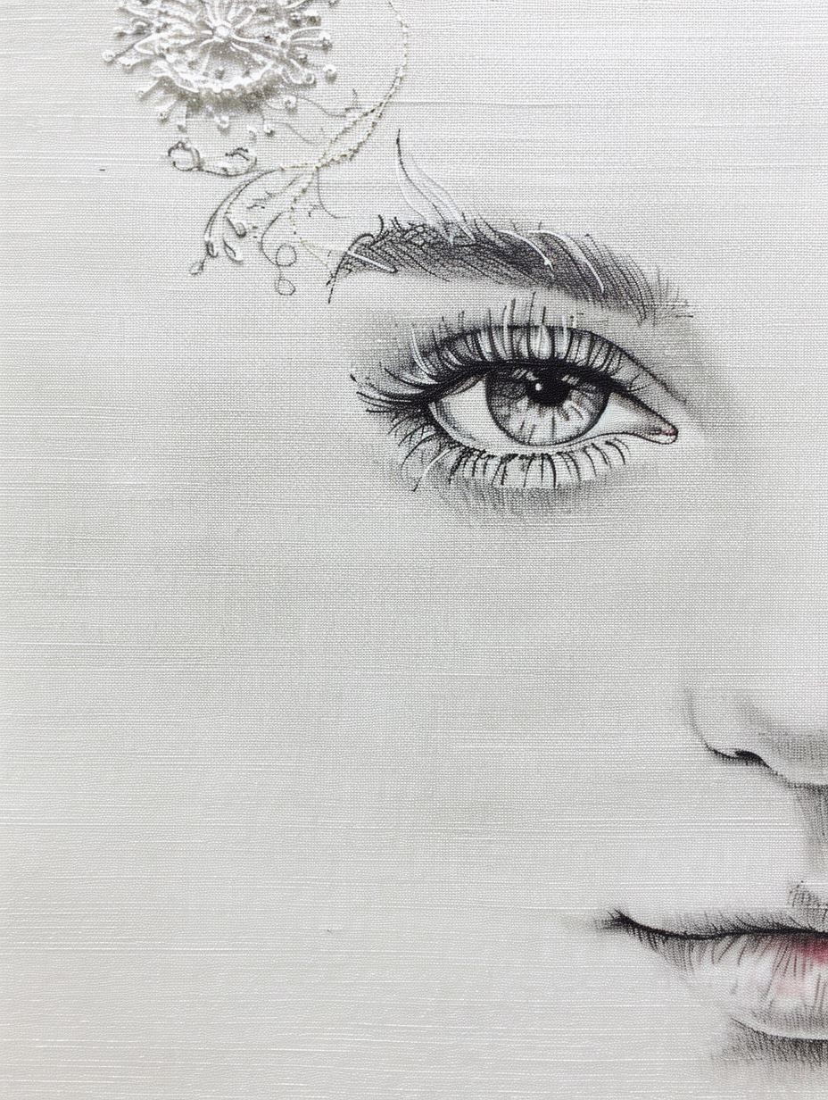 Ethereal Charcoal Gaze