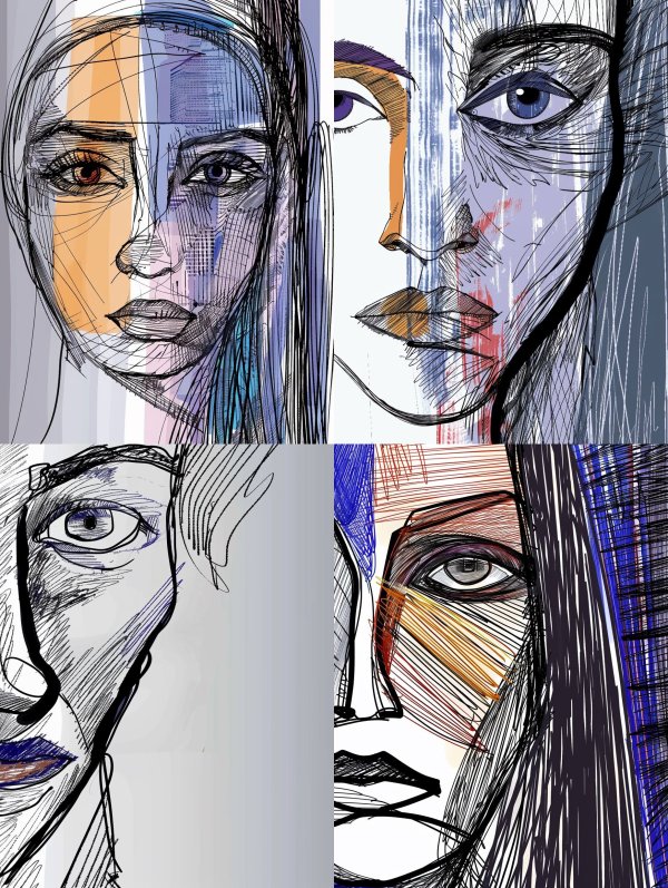 Fragmented Soul in Ink
