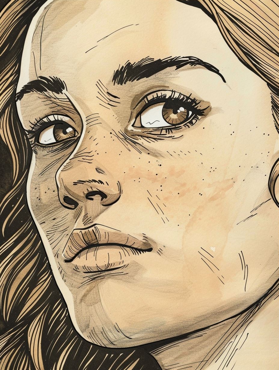 Ink and Ember Portrait - Image 3