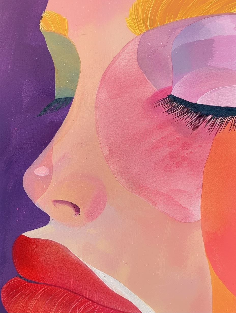 Vivid Pastel Gaze