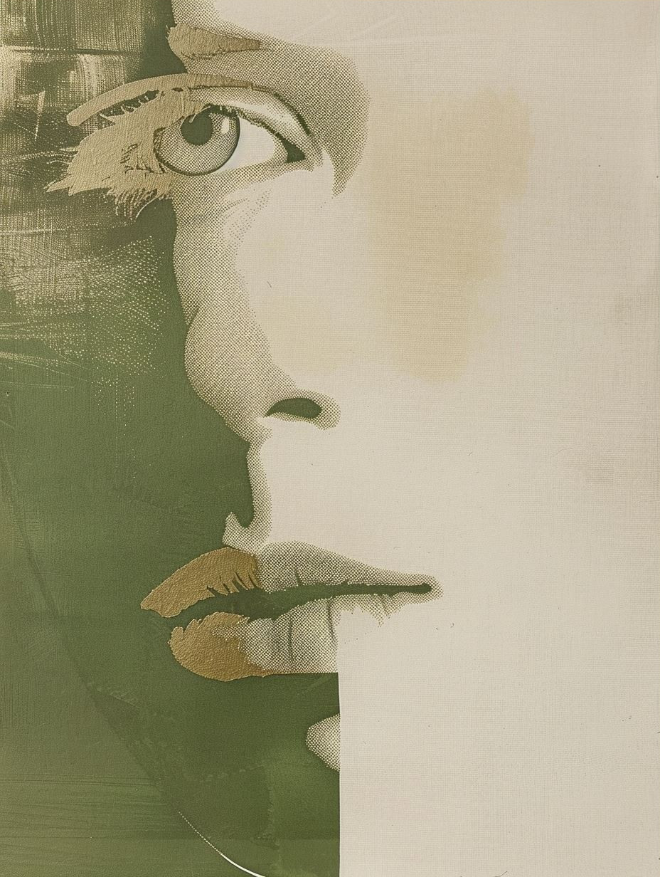 Vintage Gilded Portrait Study