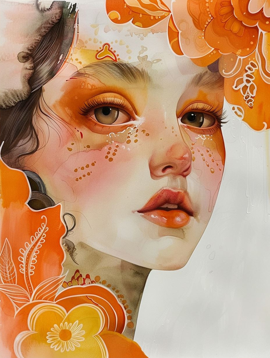 Autumnal Bloom Ethereal Portrait