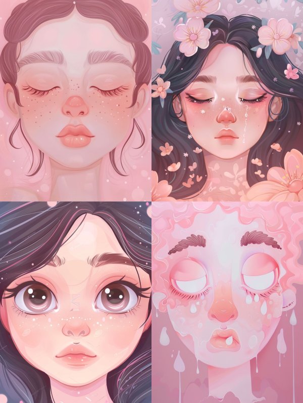 Ethereal Blush Dreamscape Portrait