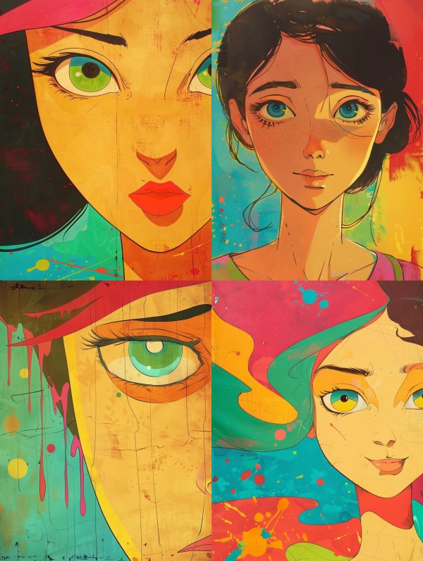 Vibrant Pop Art Portrait