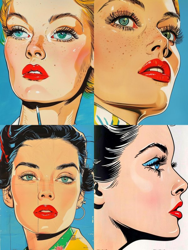 Vintage Pop Art Glamour