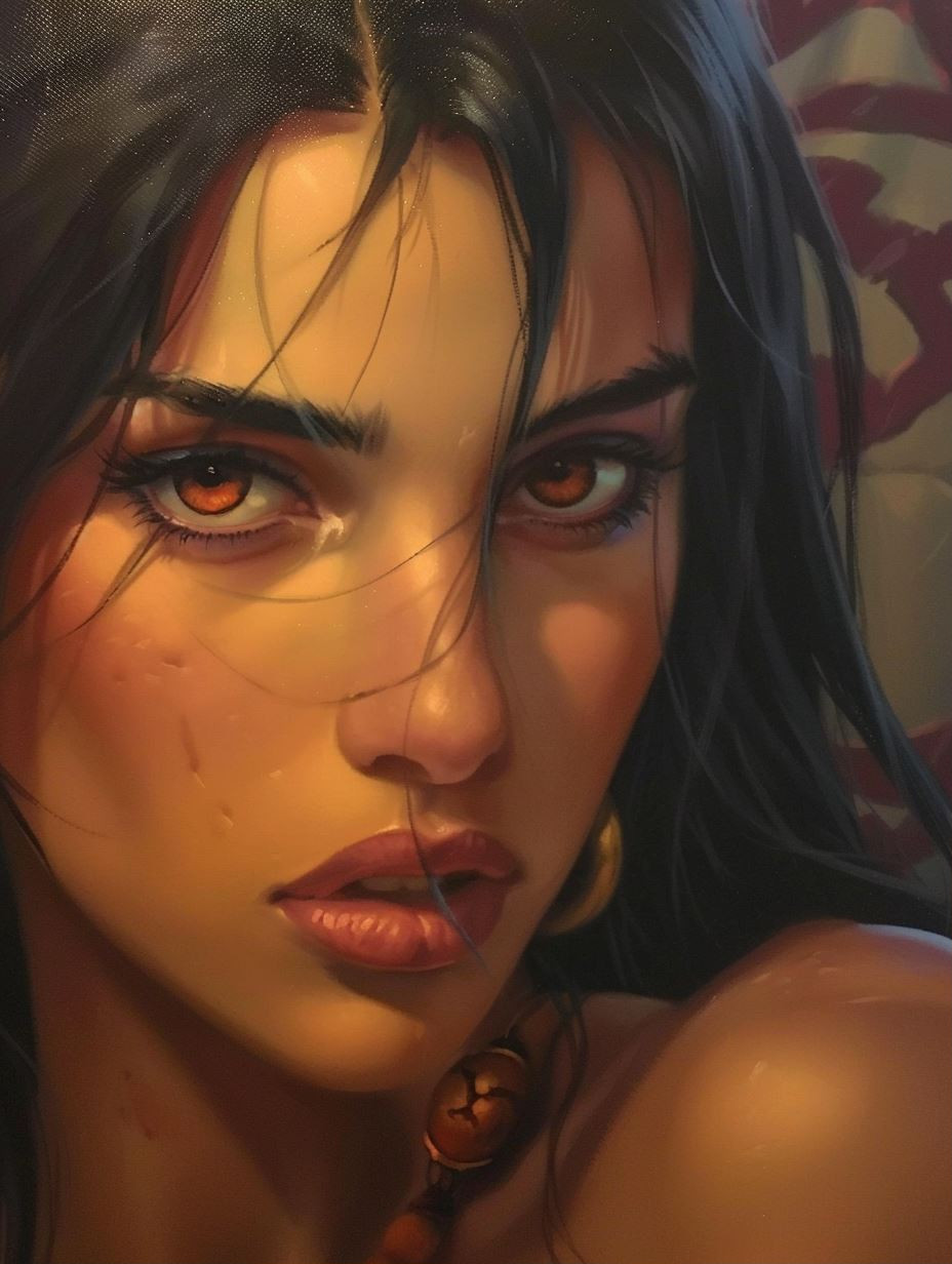 Golden Hour Ethereal Gaze