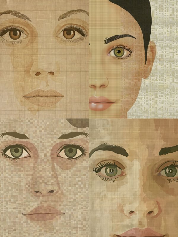 Architectural Blueprint of a Face