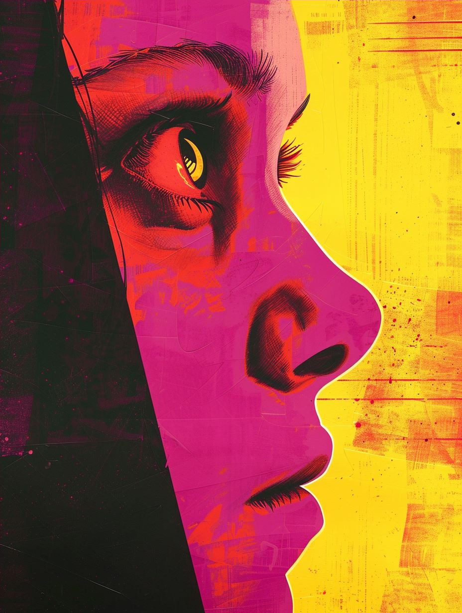 Neon Pop Art Portrait