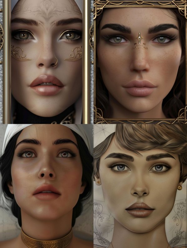 Ethereal Gilded Fantasy Portrait