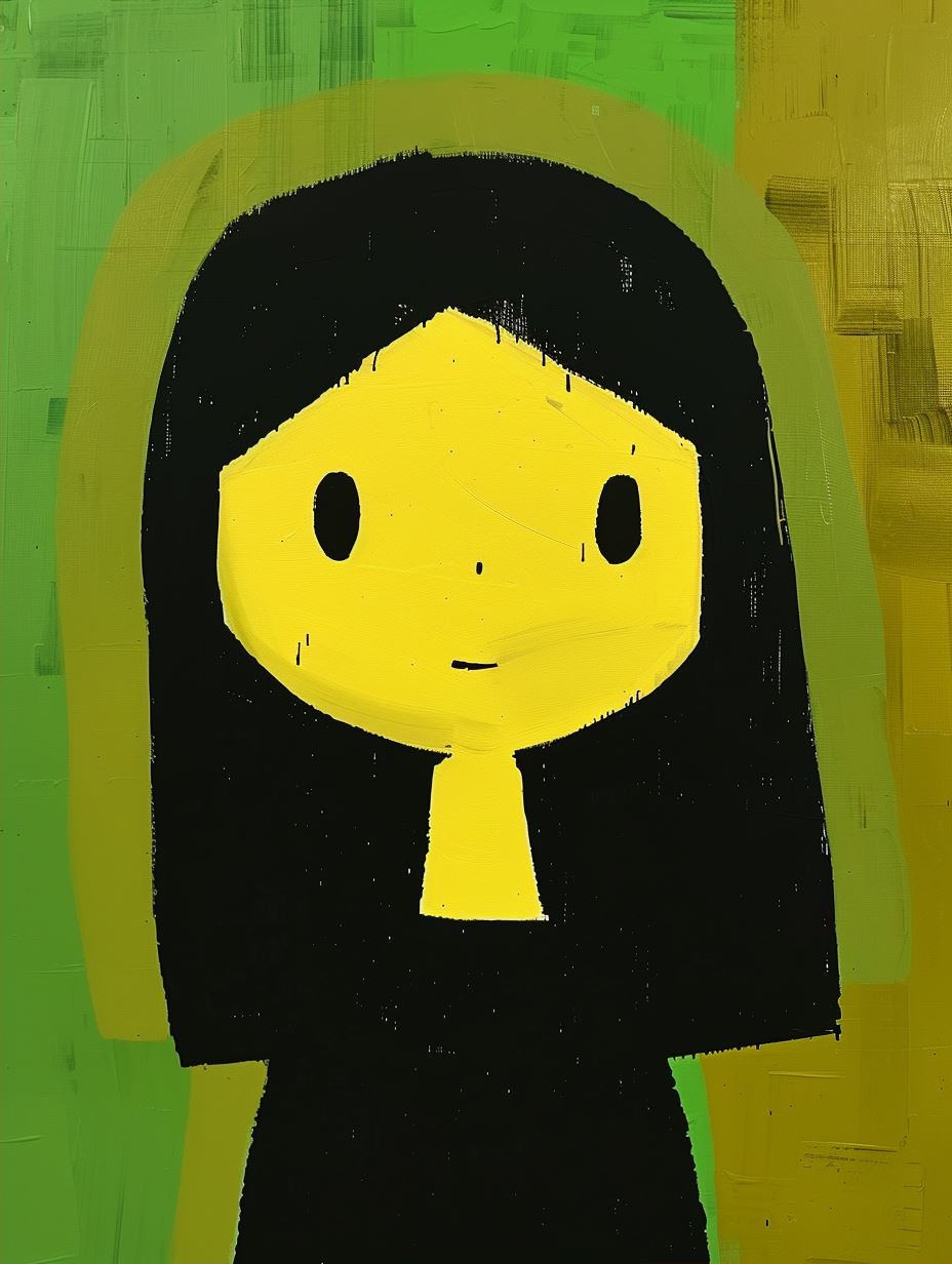 Minimalist Floral Paper Portrait - Image 2