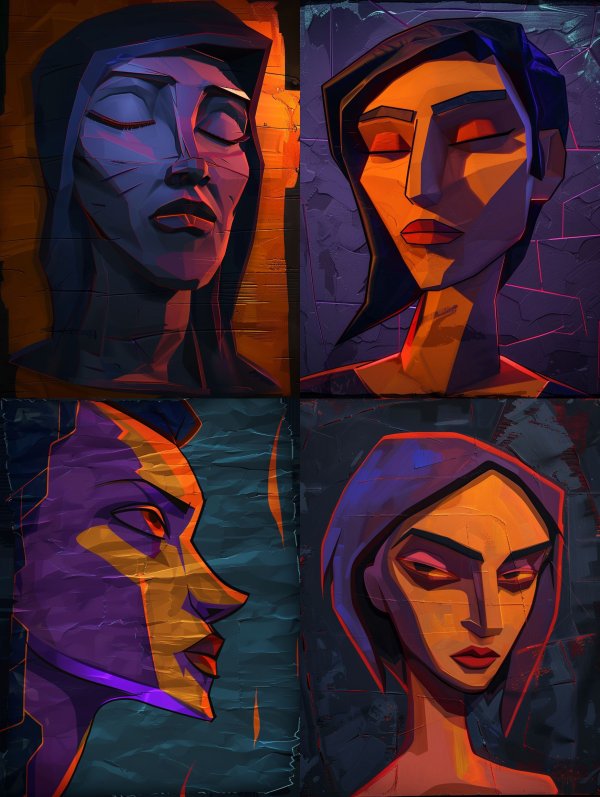 Neon Low Poly Serenity