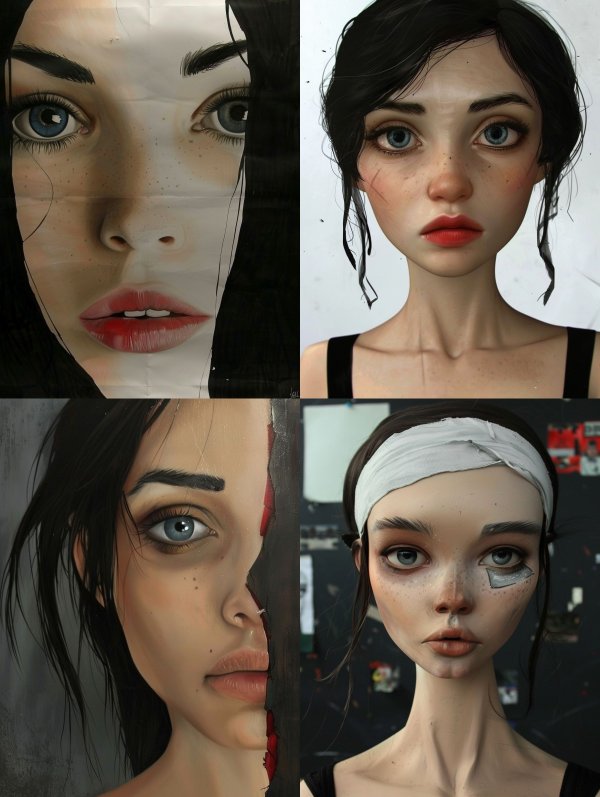 Hyper-Realistic Folded Paper Portrait