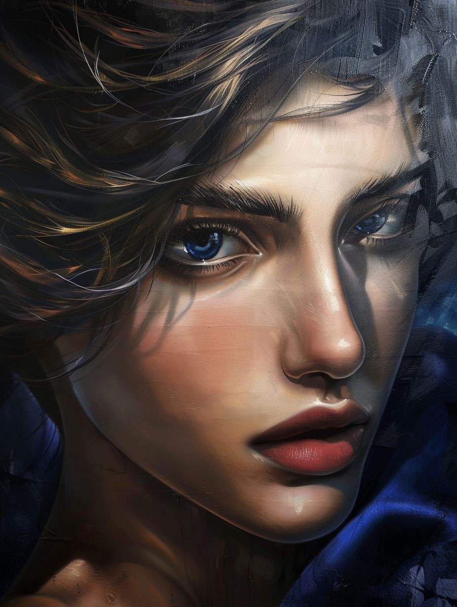 Azure Grime Portrait