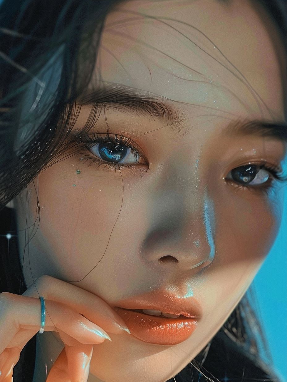 Dewy Azure Gaze - Image 3