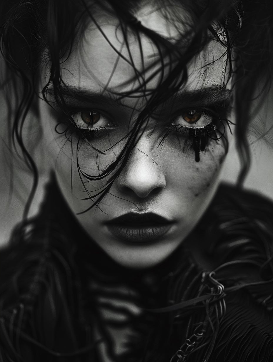 Dark Gothic Glamour Portrait
