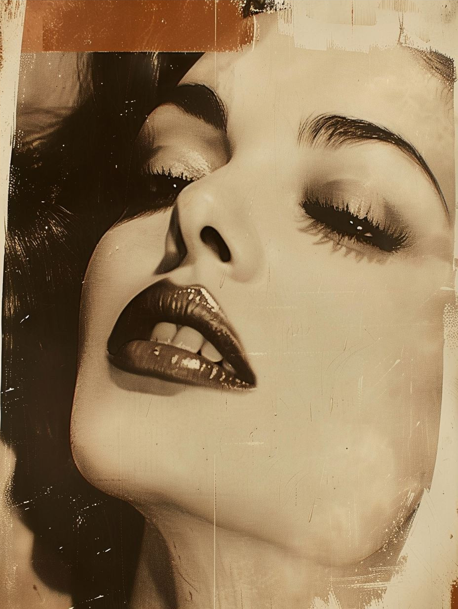 Vintage Grunge Glamour Portrait