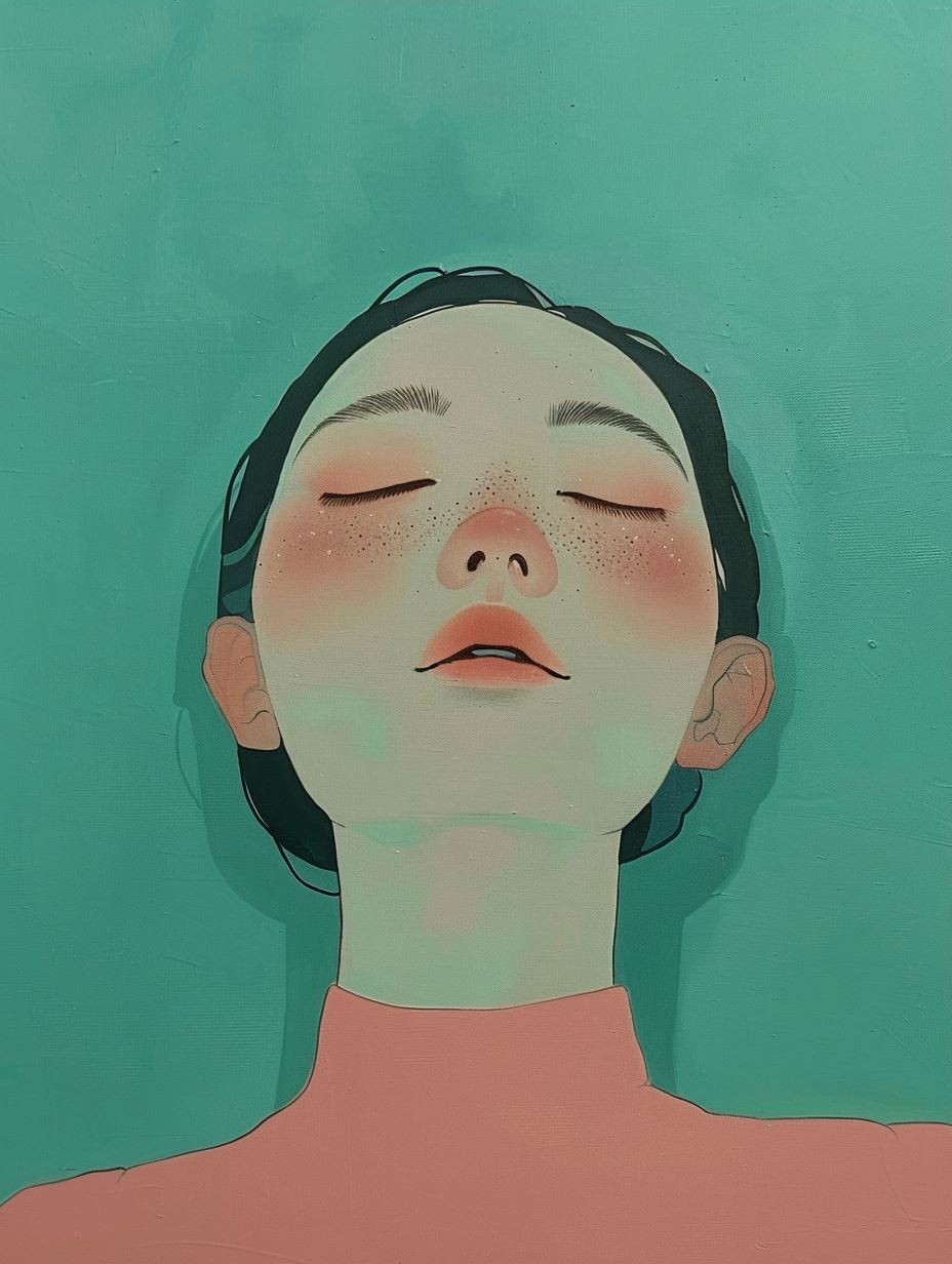 Teal Fragmented Muse