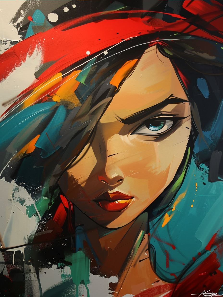 Abstract Prism Portrait Study