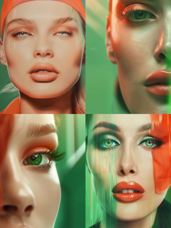 Dewy Neon Gloss Portrait