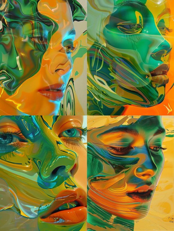 Liquid Prism Portrait