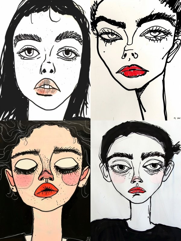 Ink Sketch Portrait