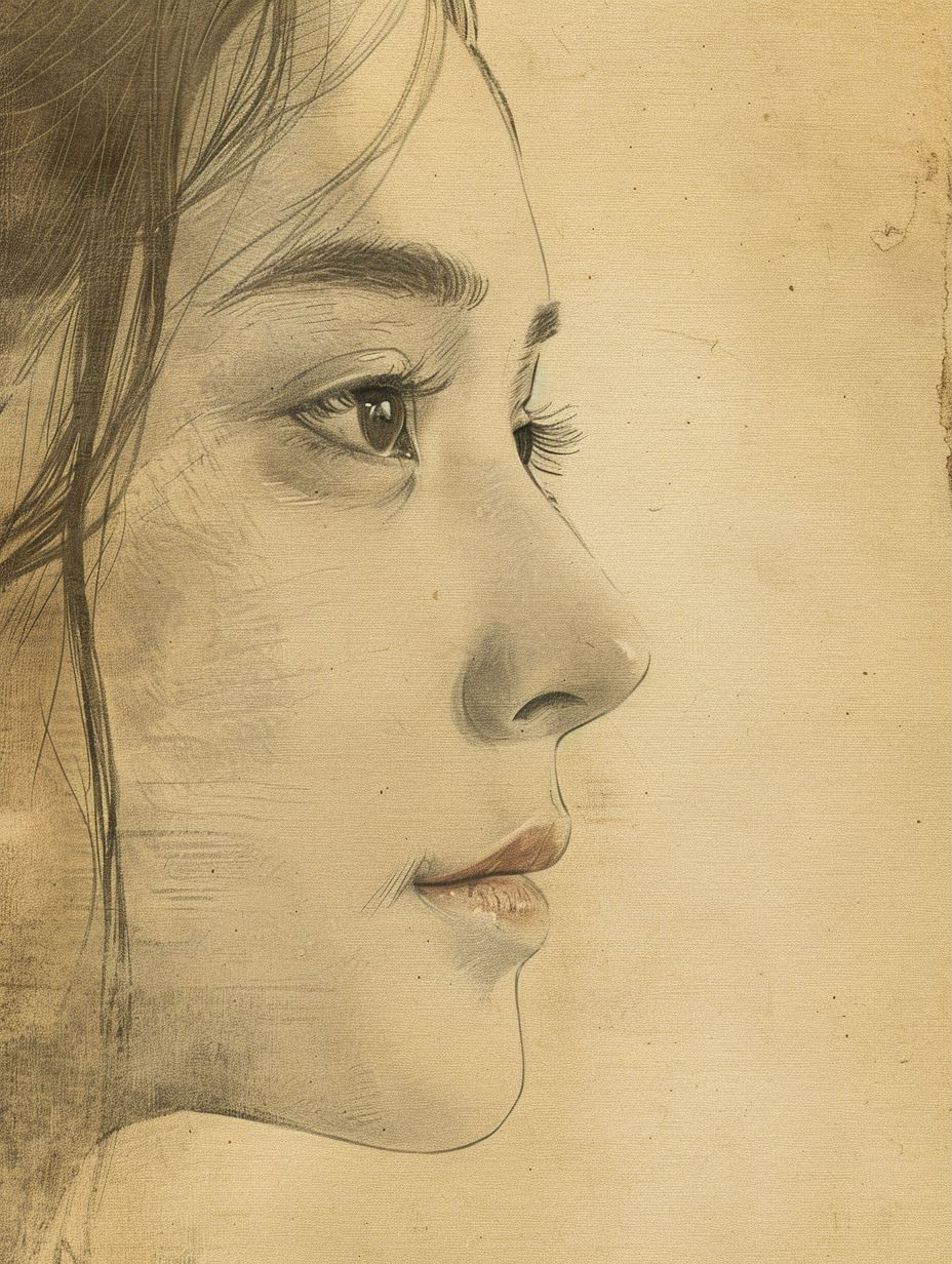 Ethereal Charcoal Portrait Study