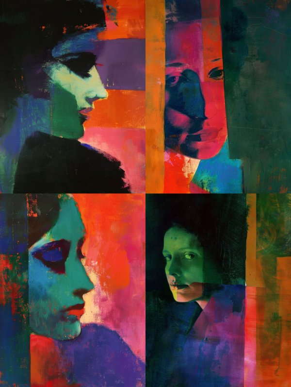 Neon Noir Portrait