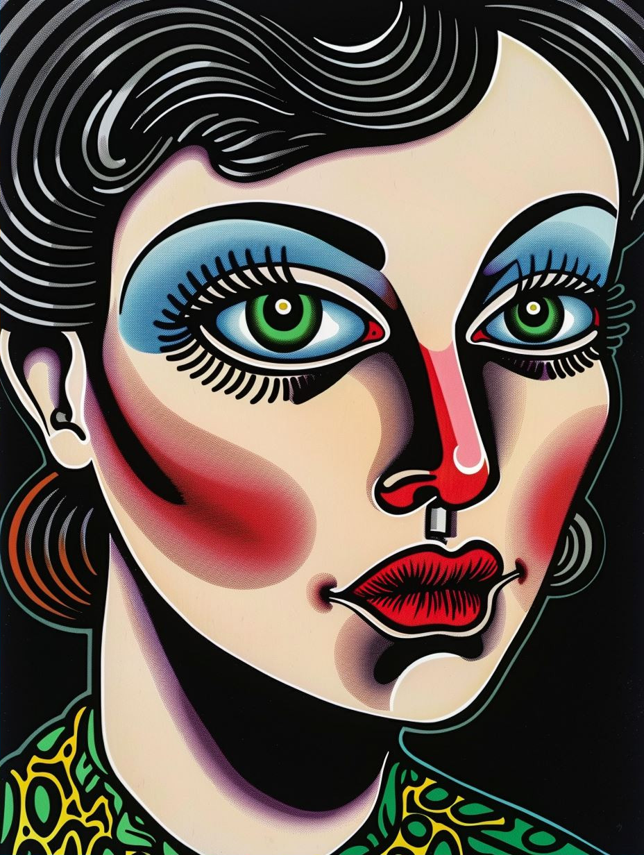 Vibrant Art Deco Portraiture