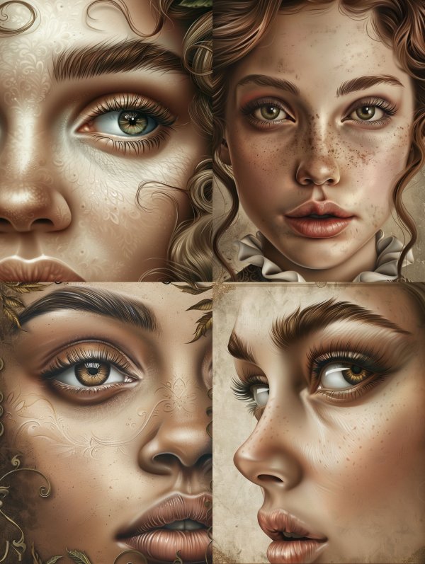 Ethereal Gilded Visage