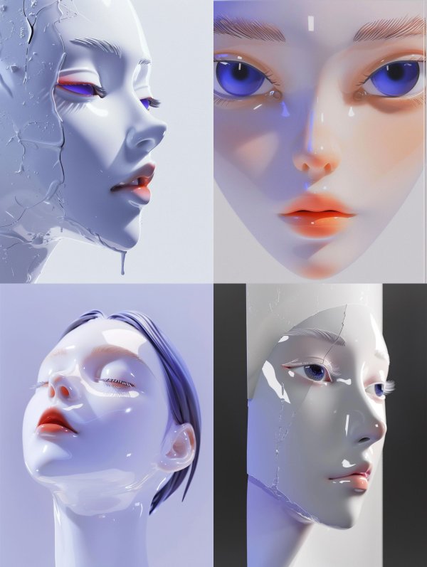 Liquid Porcelain Ethereal Visage