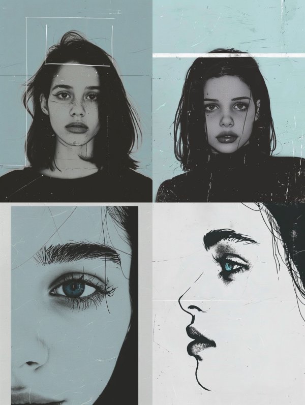 Ethereal Glitch Portrait Study
