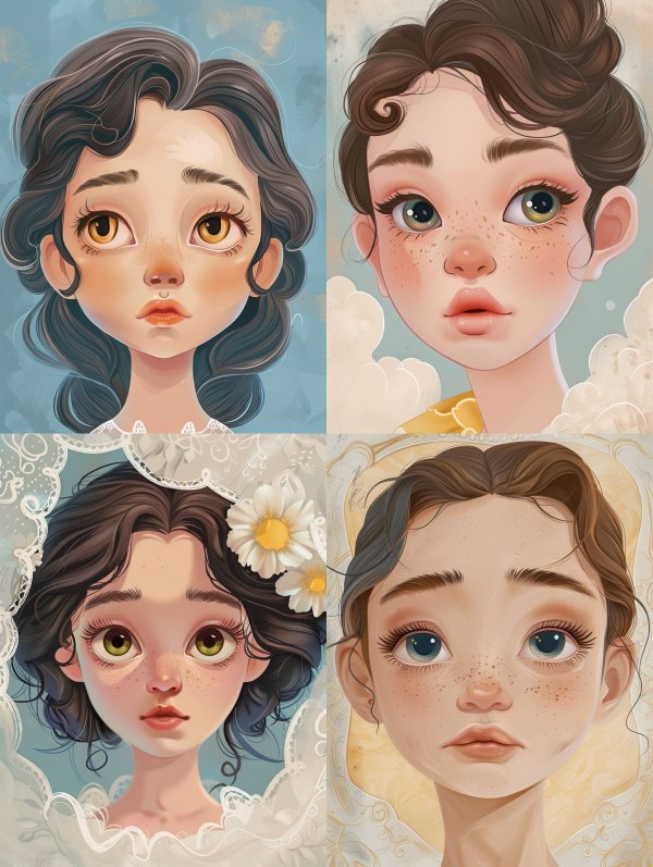 Ethereal Gaze of Innocence