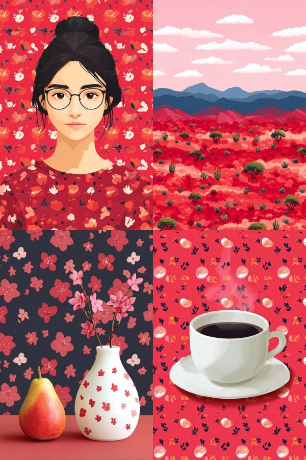 Floral Harmony Portrait