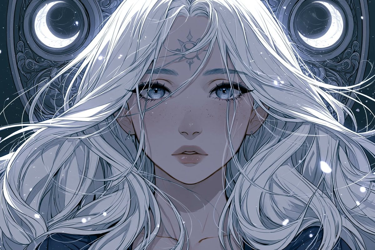 Dark shoujo anime style, [Subject] with delicate features...
