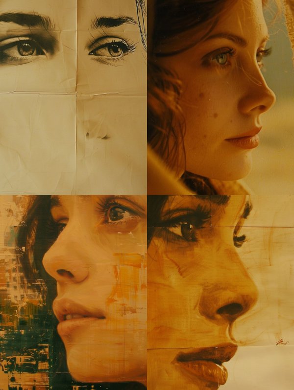 Fragmented Gaze of Golden Light