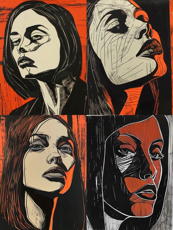 Bold Contrast Portrait Study