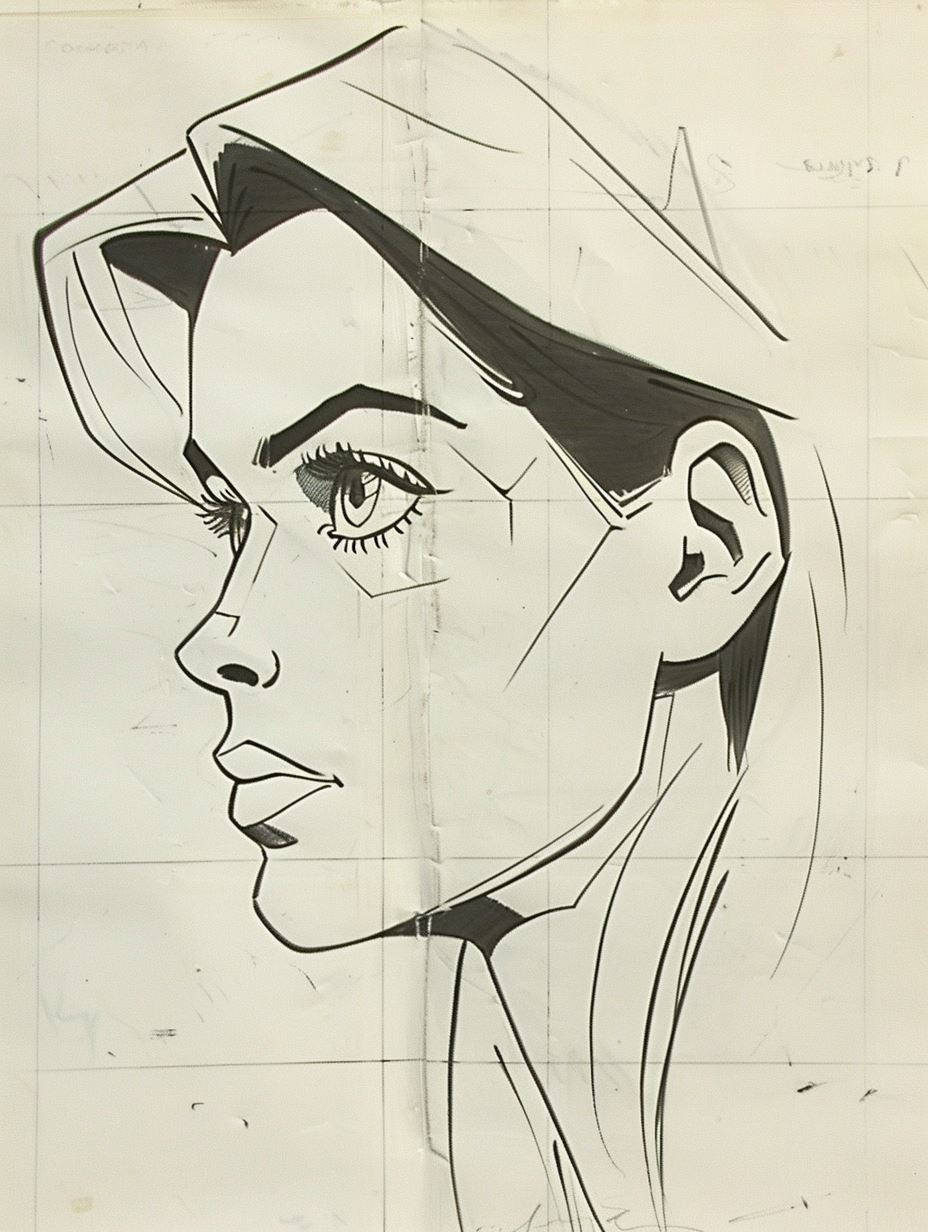 Minimalist Ink Portrait Sketch - Image 3