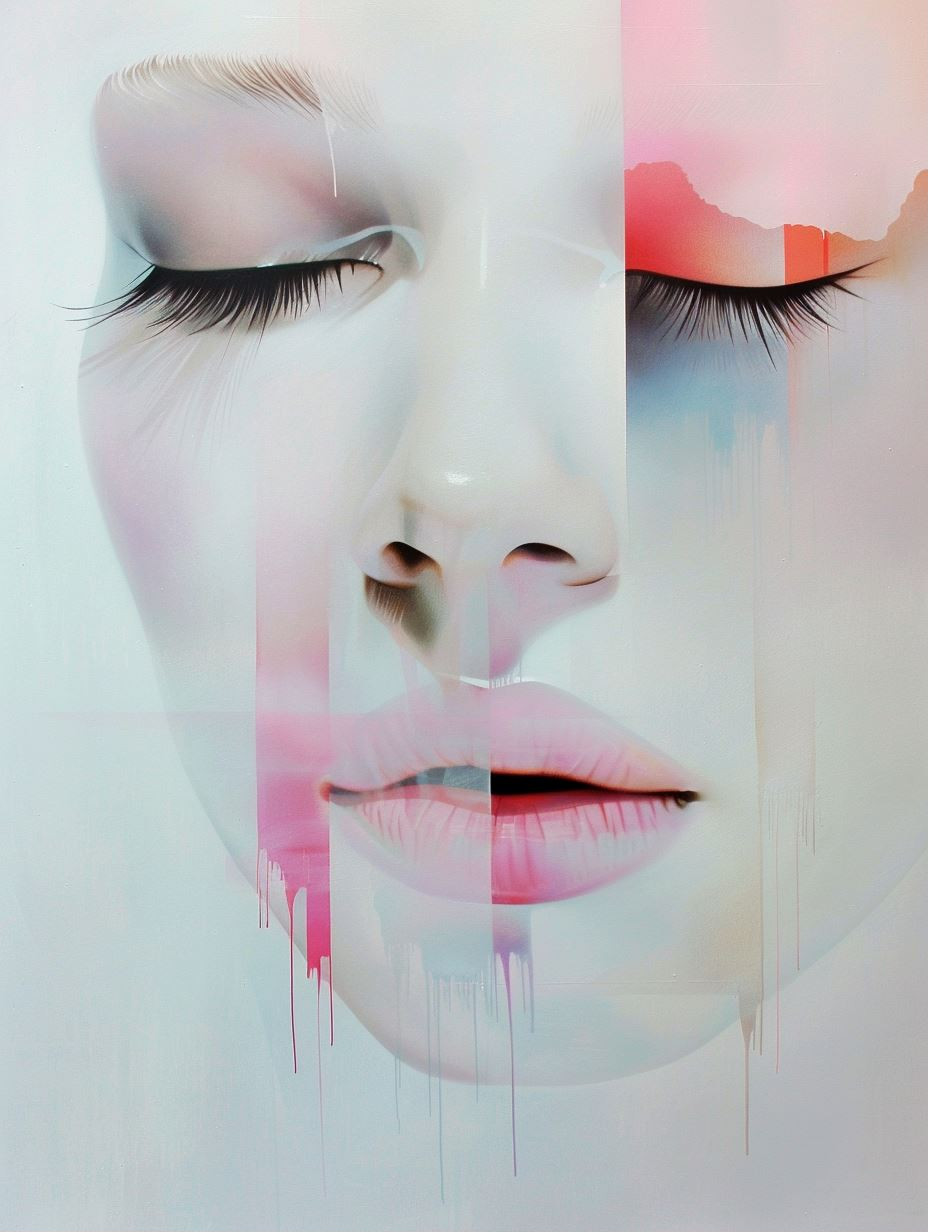 Fragmented Ethereal Portrait Study