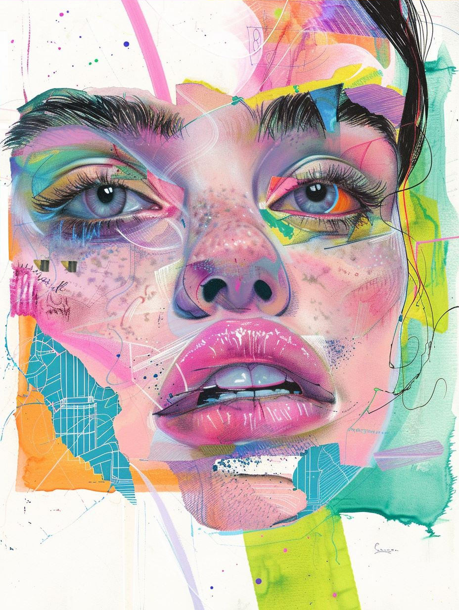 Neon Dream Collage