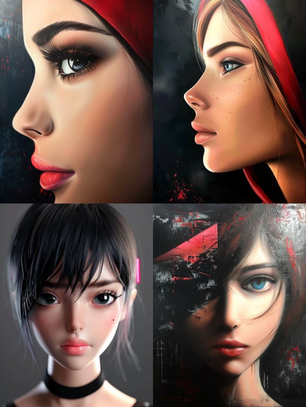 Crimson Velvet Gaze