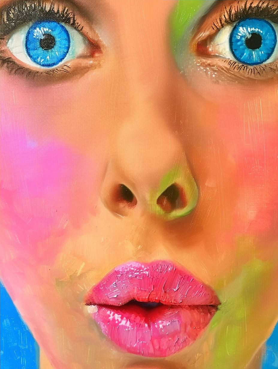 Prismatic Portrait of Vivid Emotion