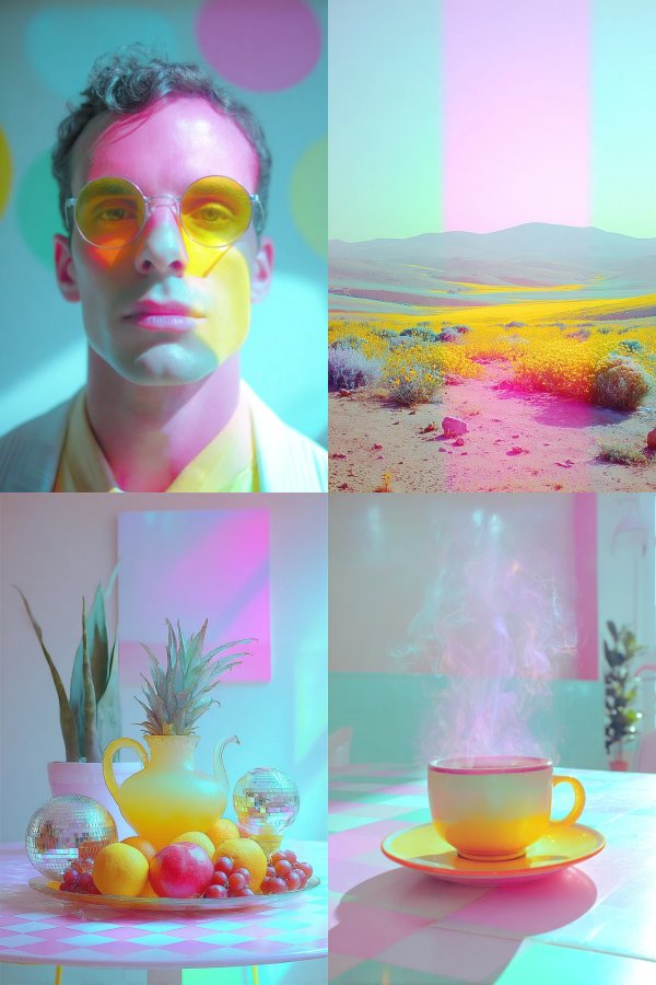 Neon Prism Portrait